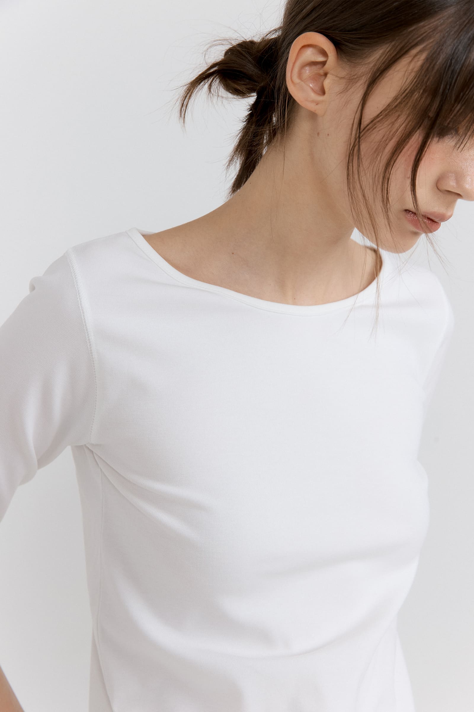 HACER Silket Boatneck T-Shirt (5color)