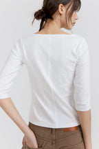 HACER Silket Boatneck T-Shirt (5color)