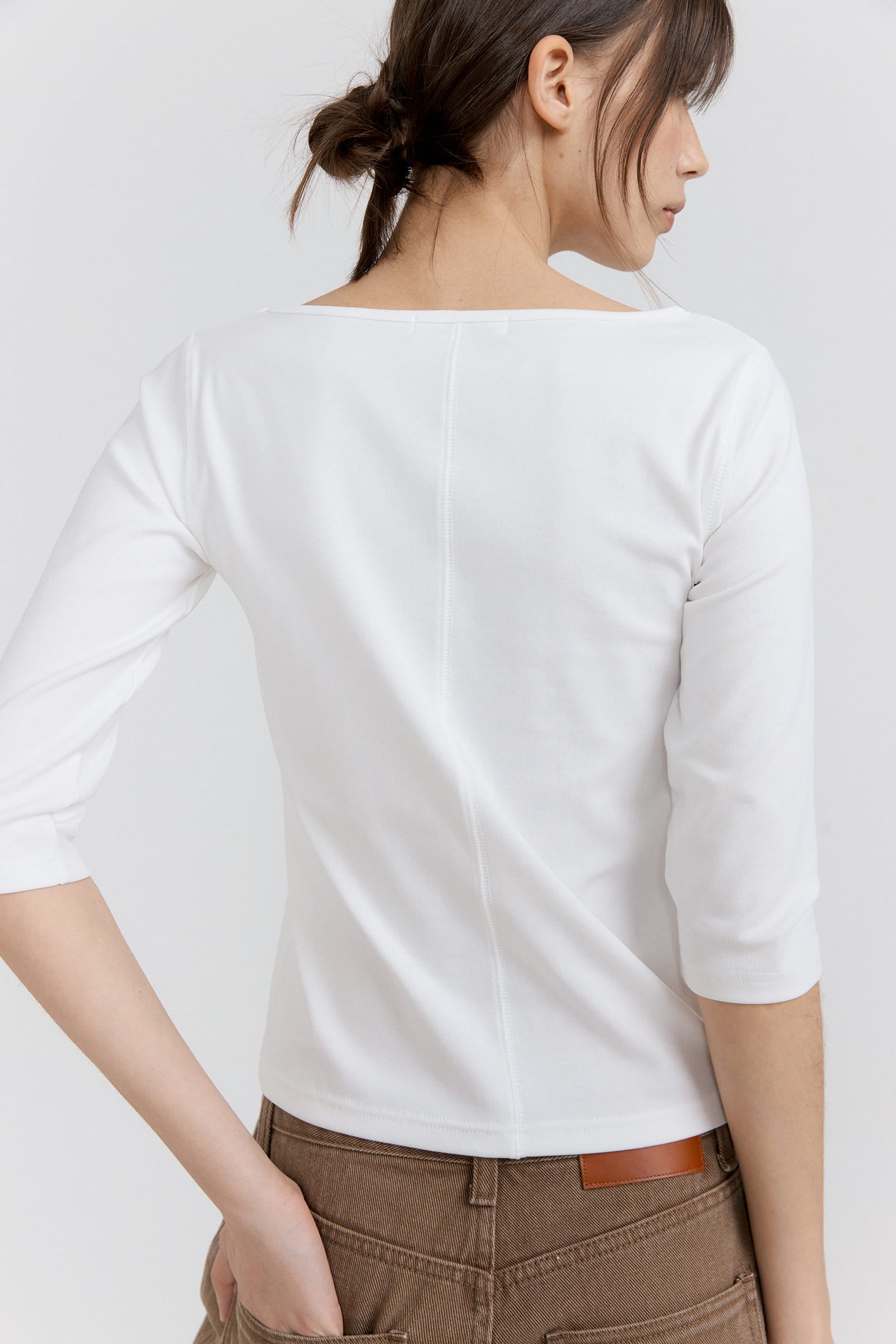 HACER Silket Boatneck T-Shirt (5color)