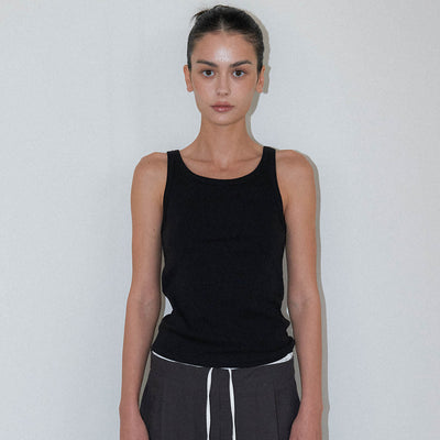 [4th reorder] Basic tank top (Black)
