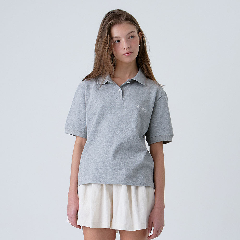 MAGNET ARCHIVE [2nd] Nina PK Shirt (Melange Gray)