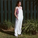 MUSED MUSED Jumpsuit L.B Emb Overall - Cream
