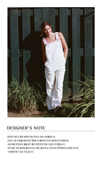 MUSED MUSED Jumpsuit L.B Emb Overall - Cream