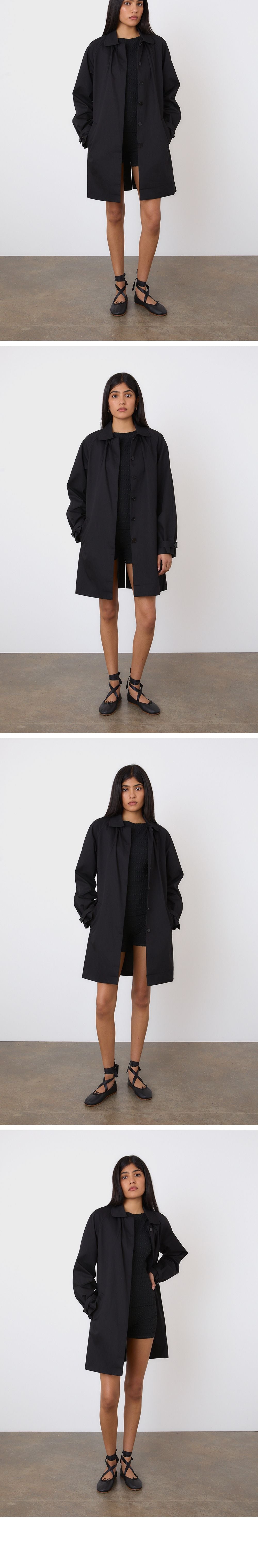 PEACHY DEN (W) The Cheri Trench (Onyx)