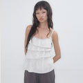 EXPIRED GIRL [9th] Unbalanced Frill Cami Mist