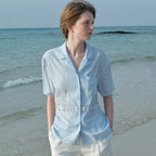 TTUDEMENT FRENCH LACE SHIRT (BLUE)