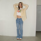 RONRON GUAVA CROP T SHIRTS WHITE