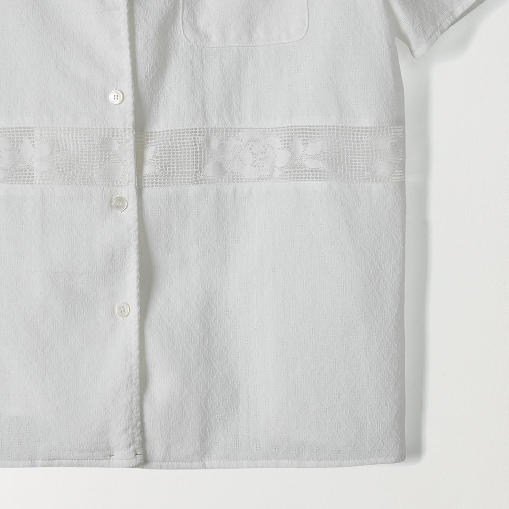 TTUDEMENT FRENCH LACE SHIRT (IVORY)