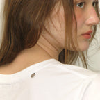 RONRON 3 CLOVER CROP T SHIRT WHITE