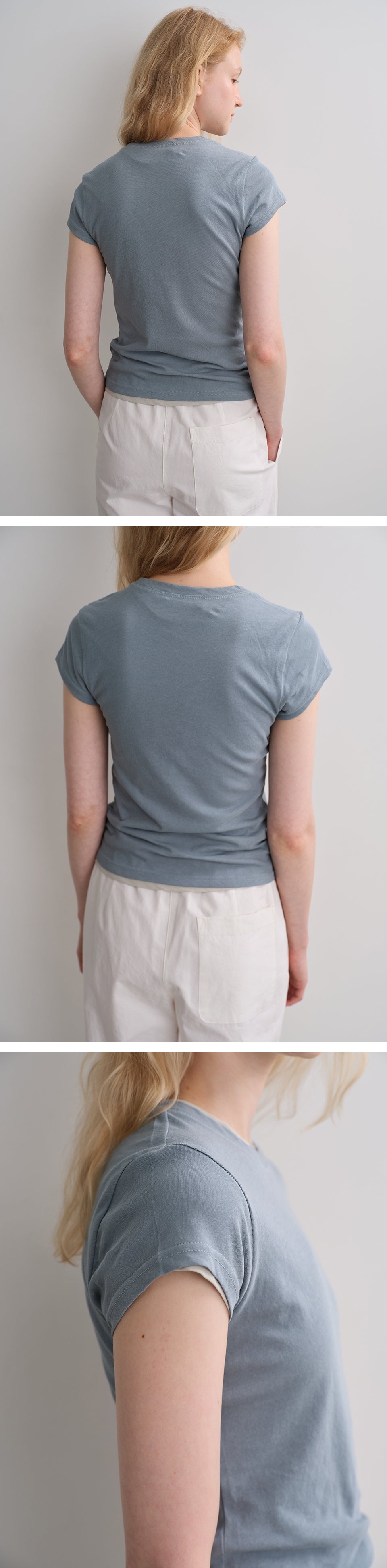 BLANK03 sheer cotton t-shirt (6colors)