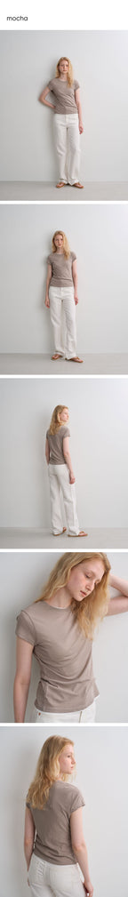 BLANK03 sheer cotton t-shirt (6colors)