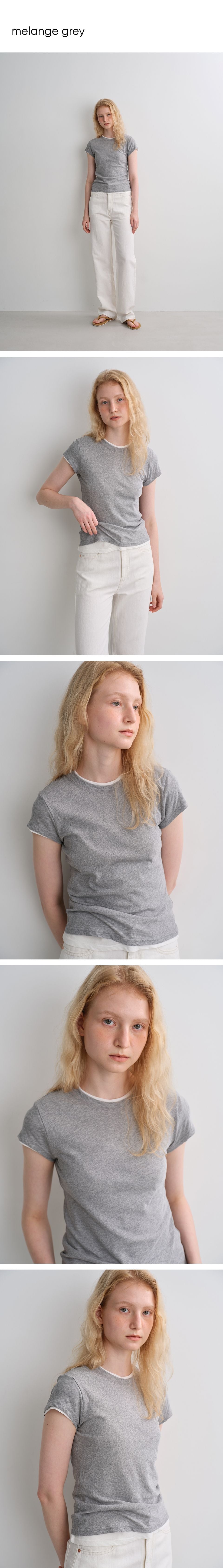 BLANK03 sheer cotton t-shirt (6colors)