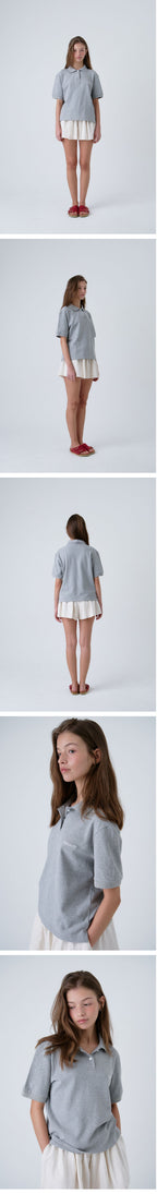 MAGNET ARCHIVE [2nd] Nina PK Shirt (Melange Gray)