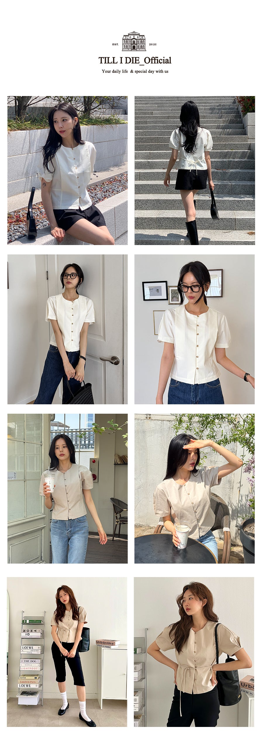 TILLIDIE Button blouse_TISU01BL04_Beige