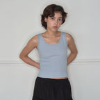 HOMEBODYTHINGS HBT Glow Lace Tank Top (SKY BLUE)