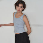 HOMEBODYTHINGS HBT Glow Lace Tank Top (SKY BLUE)