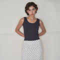 HOMEBODYTHINGS HBT Glow Lace Tank Top (NAVY)