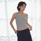 HOMEBODYTHINGS HBT Glow Lace Tank Top (GREY)