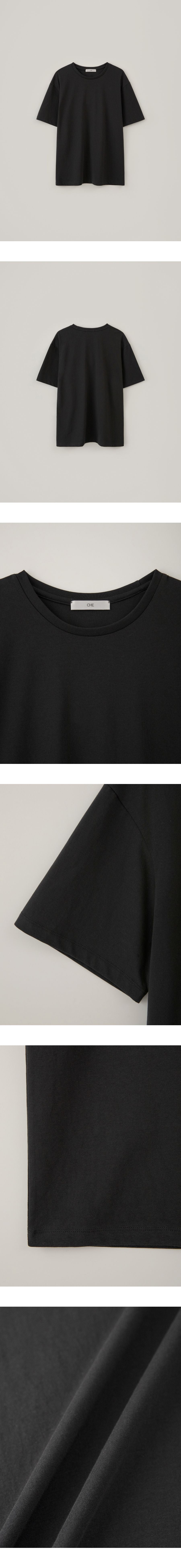 CHE [5th] Cotton Oversized T-Shirt - Black