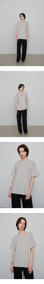 CHE [2nd] Cotton Oversized T-Shirt - Greige