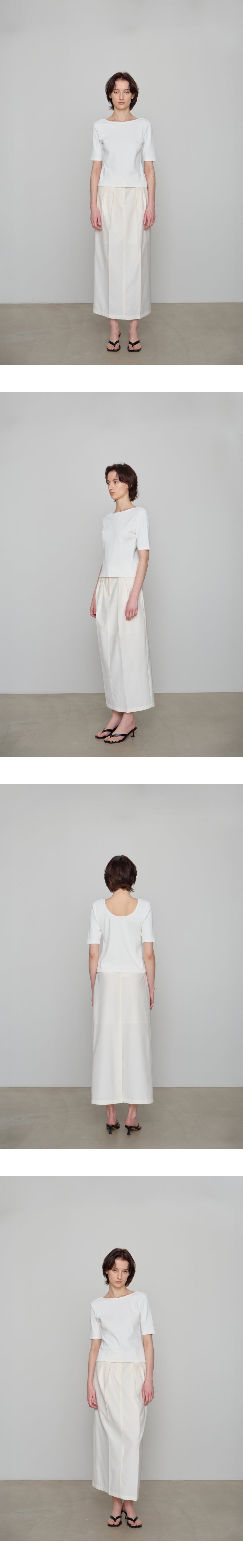 CHE [7th] Scoop Half Top - Ivory