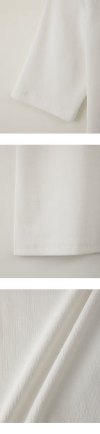 CHE [7th] Scoop Half Top - Ivory