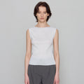 CHE [2nd] Pleats Sleeveless Top - Ivory