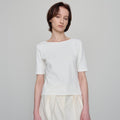 CHE [7th] Scoop Half Top - Ivory