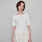 CHE [7th] Scoop Half Top - Ivory