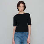 CHE [4th] Scoop Half Top - Black