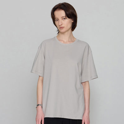 [2nd] Cotton Oversized T-Shirt - Greige