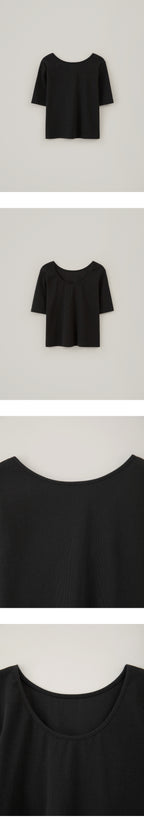 CHE [4th] Scoop Half Top - Black