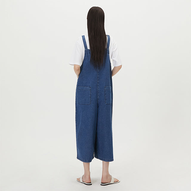 LAP LAP Denim Two-way Wide Overalls