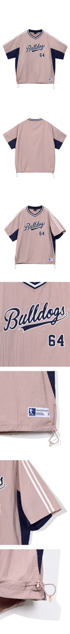 YALE Baseball nylon short sleeve pink