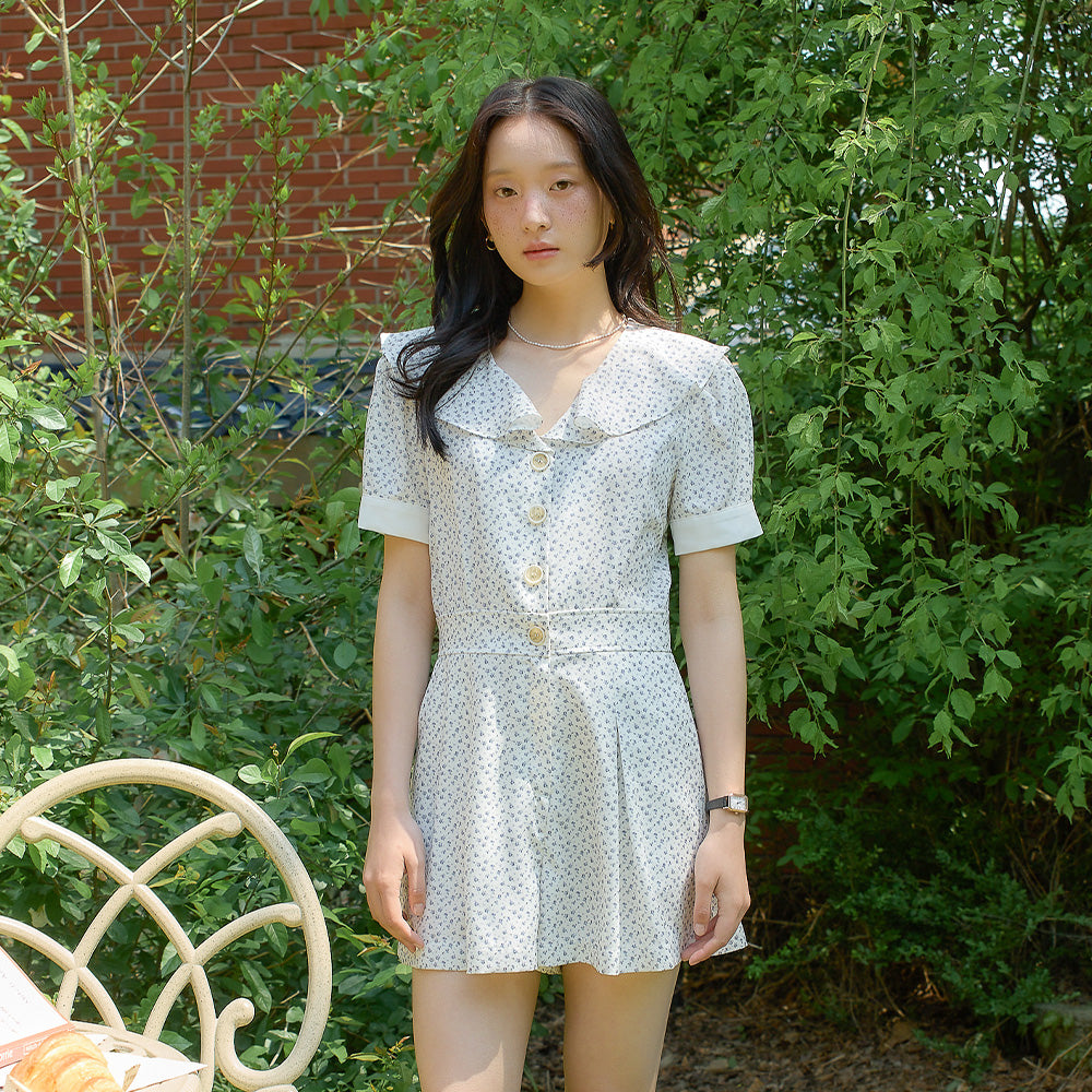 SALON DE YOHN SALON DE YOHN Jumpsuit Vintage Collar