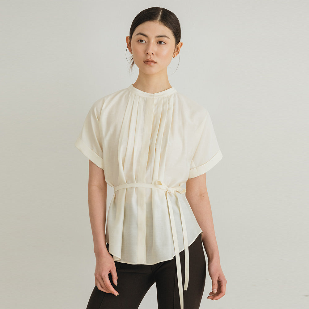 GIEMAR SUMMER STRAP BLOUSE IVORY Summer strap blouse ivory