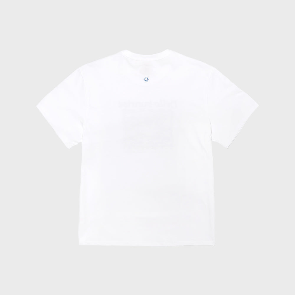 HELLO SUNRISE HS Palm Tree Graphic Tee_White