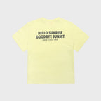 HELLO SUNRISE 90s Logo Tee_Pale Green