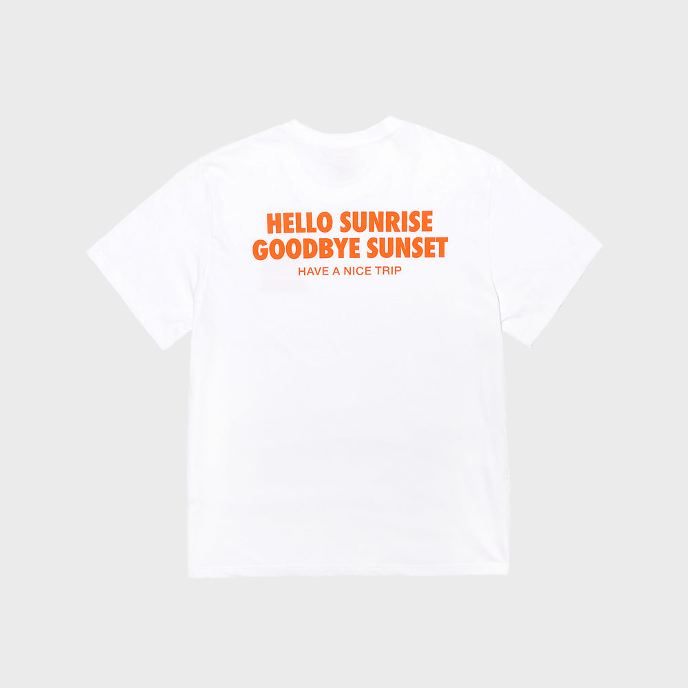 HELLO SUNRISE 90s Logo Tee_White