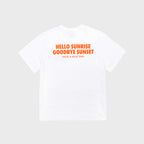 HELLO SUNRISE 90s Logo Tee_White