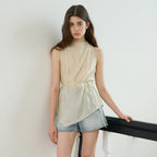 THE ANY [21st Order] Drape See-Through Blouse