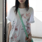 ONSKA [6th Reorder] CRAYON FRUIT T-SHIRT (APPLE WHITE)