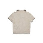 PENFIELD Resort shell pattern terry half pullover beige_FR2KT202