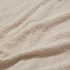 PENFIELD Resort shell pattern terry half pullover beige_FR2KT202