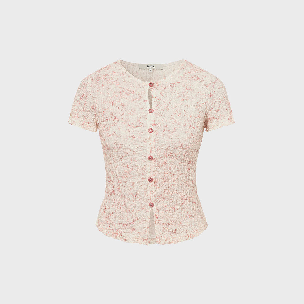 RAIVE Wrinkle Button Blouse VW5MB805_2color