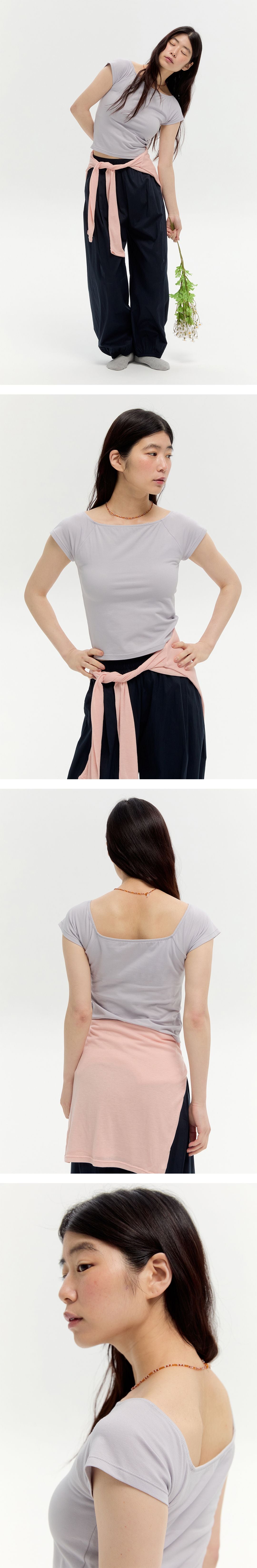 movewarm Square Neck Top- 7Colors