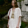 MOAT JACQUARD COLLAR SHIRT (sand ivory)