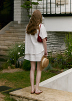 MOAT JACQUARD COLLAR SHIRT (sand ivory)