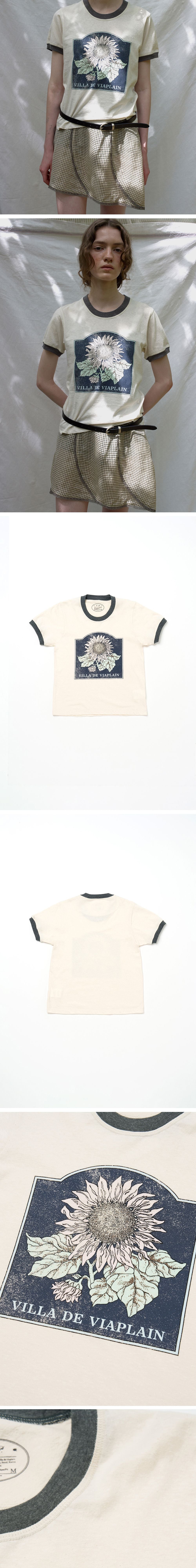 via plain Via Sunflower T-shirt (Ivory)