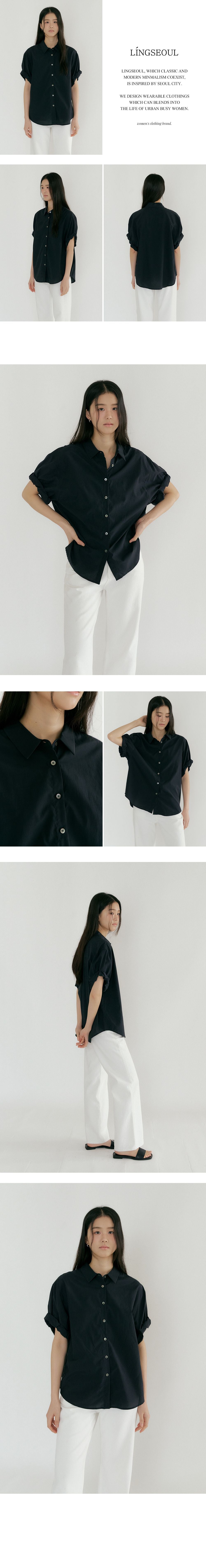 LINGSEOUL LINGSEOUL Roll-Up Blouse